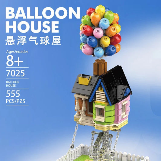 JOYFLY Flying Balloon House Building Blocks – 555 PCS Suspended Gravity DIY Brick Set (Compatible Bricks)