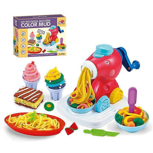 Noodle Machine Clay Play Set – Manual DIY Color Dough “Barber” Extruder Toy (1.17 kg) Educational Modeling Clay Kit