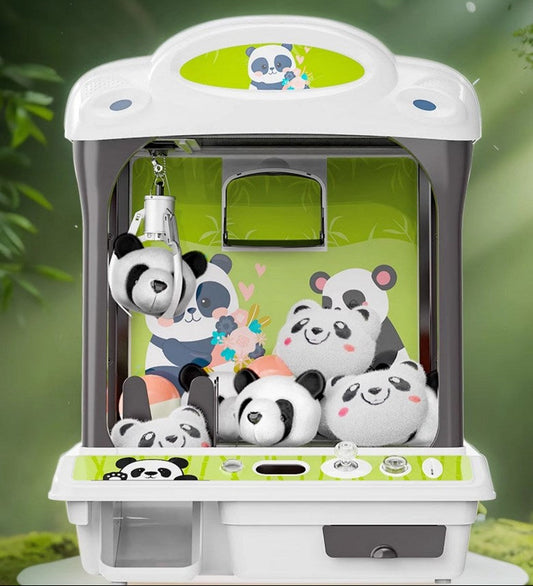 Panda Doll Machine Claw Toy 941E – Mini Arcade Grabber Machine with Panda Balls & Accessories