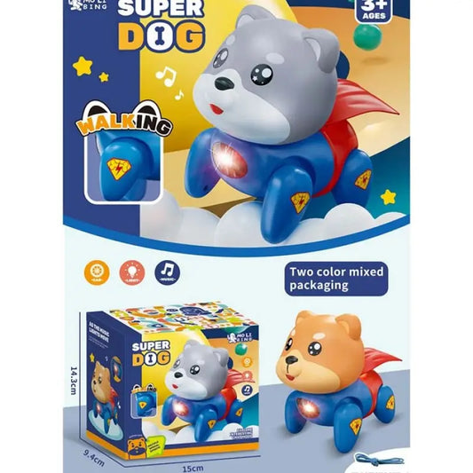 Bo Dog Superhero Dog Toy with Lights & Sound – Interactive Puppy Figure for Kids