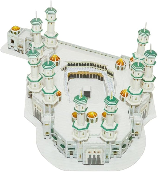 3D Puzzle Global Landmarks Masjid Al Haram Mega Structure – 214 Pieces Collectible Assembly Model for Kids & Adults