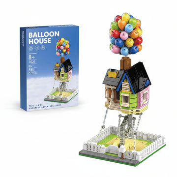 JOYFLY Flying Balloon House Building Blocks – 555 PCS Suspended Gravity DIY Brick Set (Compatible Bricks)