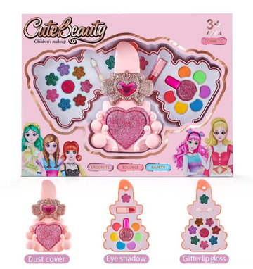 Kids Makeup Kit – Washable Real Makeup Set for Girls, Non-Toxic Cosmetics Kit (Age 6+)