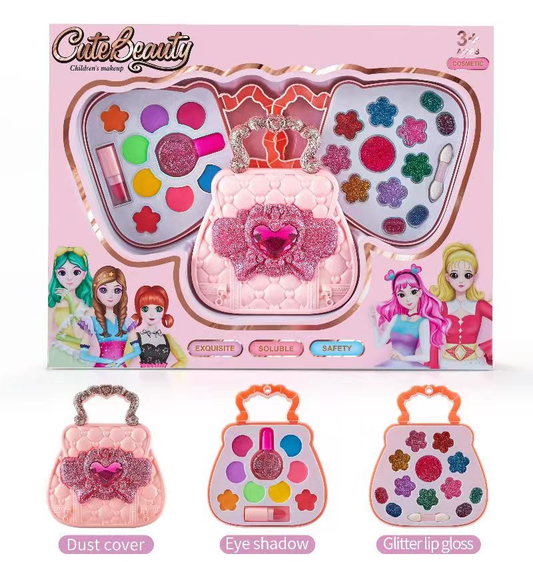 Kids Makeup Kit – Washable Real Makeup Set for Girls, Non-Toxic Cosmetics Kit (Age 6+)