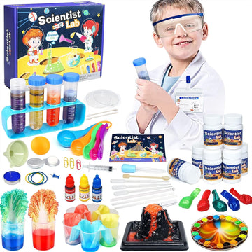 Science Kit for Kids – 36 Lab Experiments Educational STEM Set, 60+ PCS, Christmas/Birthday Gift for Boys & Girls (Ages 6–12)