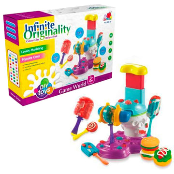 Create Food Modeling Clay Set – Pretend Food Maker Machine with Molds + Modeling Clay (Age 3+) |