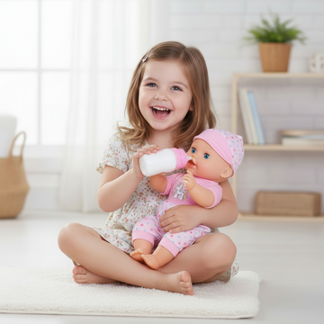 Interactive Baby Doll (33cm / 14") – Drinks Water & Pees, with Potty + Bottle + Diaper Accessories