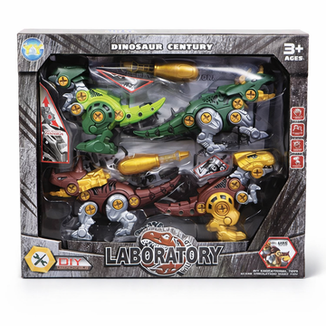 DIY Dinosaur Assembly Toy Set – Take Apart Dinosaur Laboratory Playset with Screwdriver