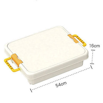 Children's play table with measurements on a white background