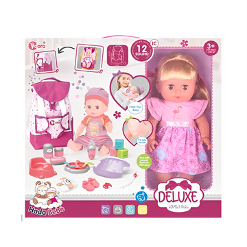Deluxe Baby Doll With Carry On