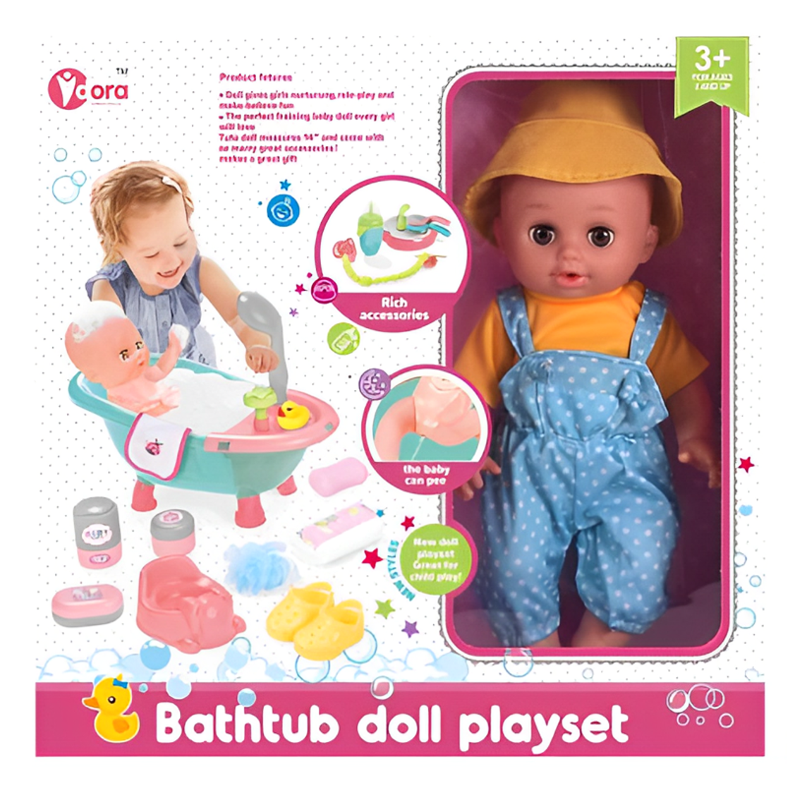 Deluxe Baby Doll With Bath