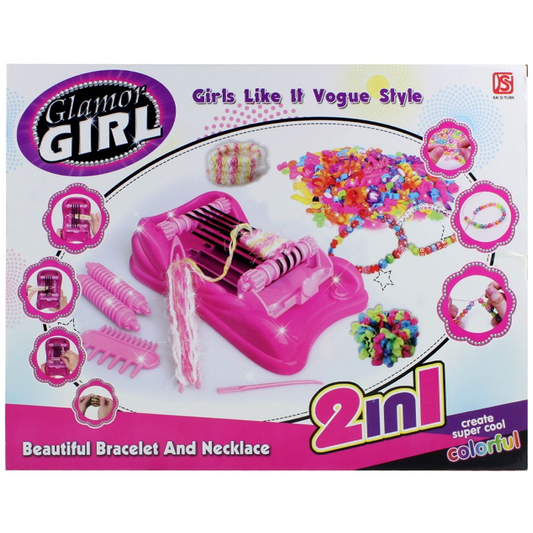 Girls Glamor: 2-in-1 Jewelry Making Machine