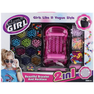 Girls Glamor: 2-in-1 Jewelry Making Machine