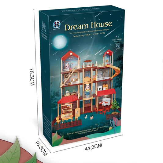 Dream House toy set with packaging on a white background