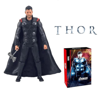 Thor Superhero Figure with Axe – 33cm Articulated Character Toy with Cape for Kids