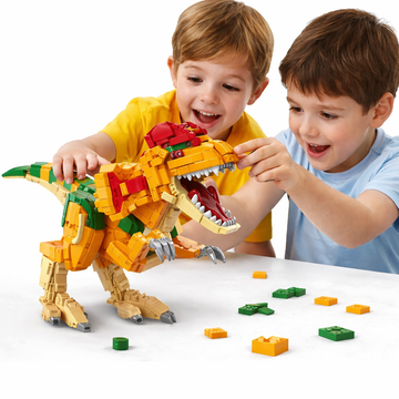 Dilophosaurus Building Blocks Figure – Pingao Blocks Dinosaur Assembly Set (1355 Pieces)