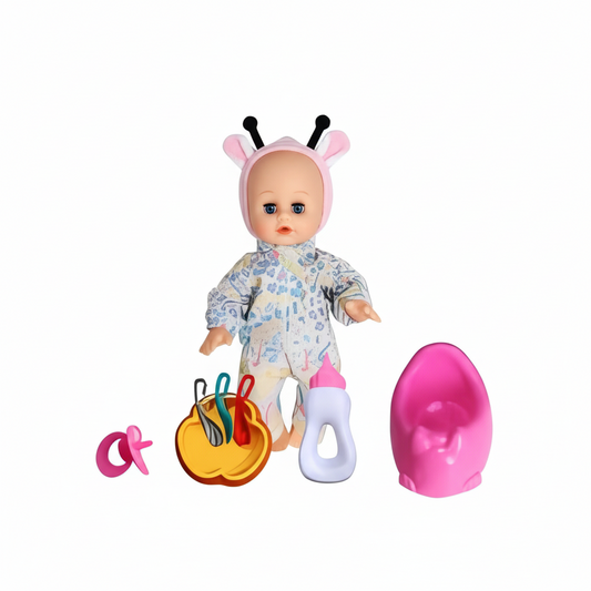 Unicorn Baby Doll Playset (32cm) – Soft Body Doll with Bottle, Potty, Pacifier & Accessories