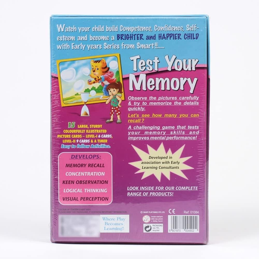 Creative’s Test Your Memory – 56 Piece Self-Correcting Memory Matching Puzzle Game with Activity Guide for Kids (Age 5+)