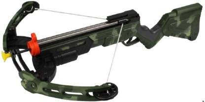 Camouflage crossbow on a white background