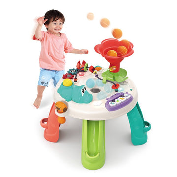 Hola Learn & Discover Activity Table – 3 Ball Games + 9 Discovery Activities, Lights & Music (E8999) | 12M+