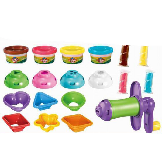 Delicious Food Series Color Mud Mold Set – Kids Modeling Clay & Food Molds Kit (Noodles, Fruits & Vegetables)