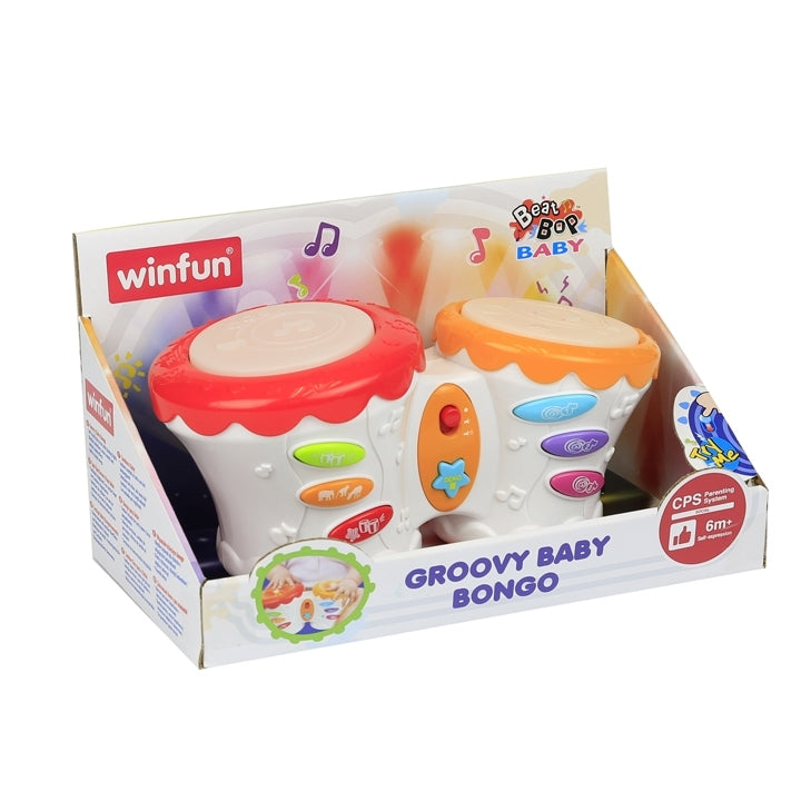 WINFUN- Soft Touch Baby Drum With Flashing Lights