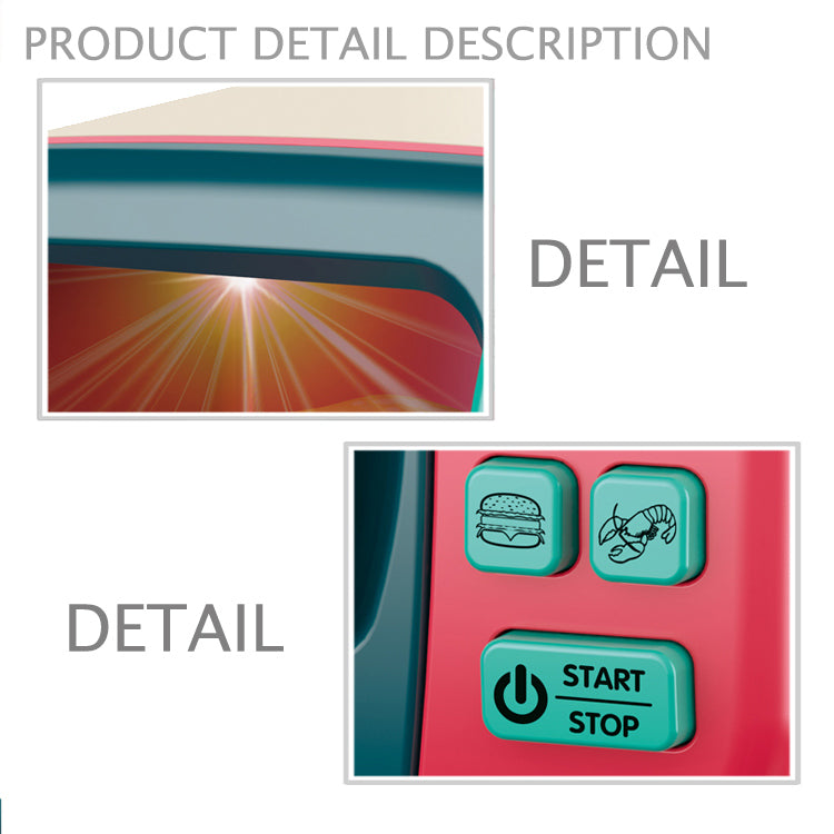 Battery Operated Microwave Set With Food and Kitchen Tools