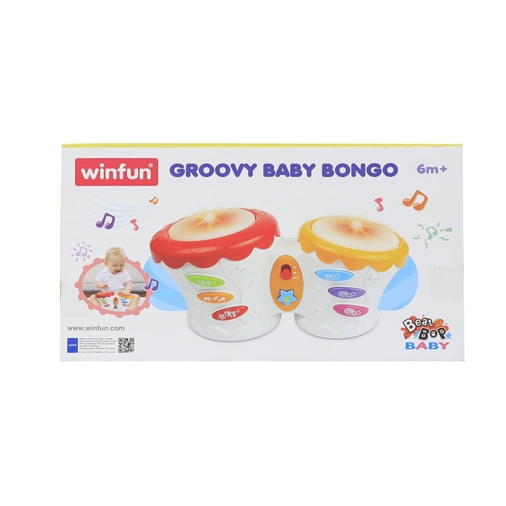 WINFUN- Soft Touch Baby Drum With Flashing Lights