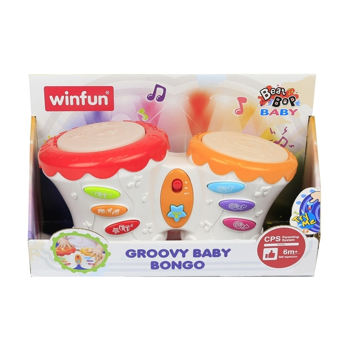 WINFUN- Soft Touch Baby Drum With Flashing Lights